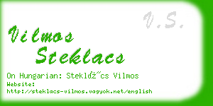 vilmos steklacs business card